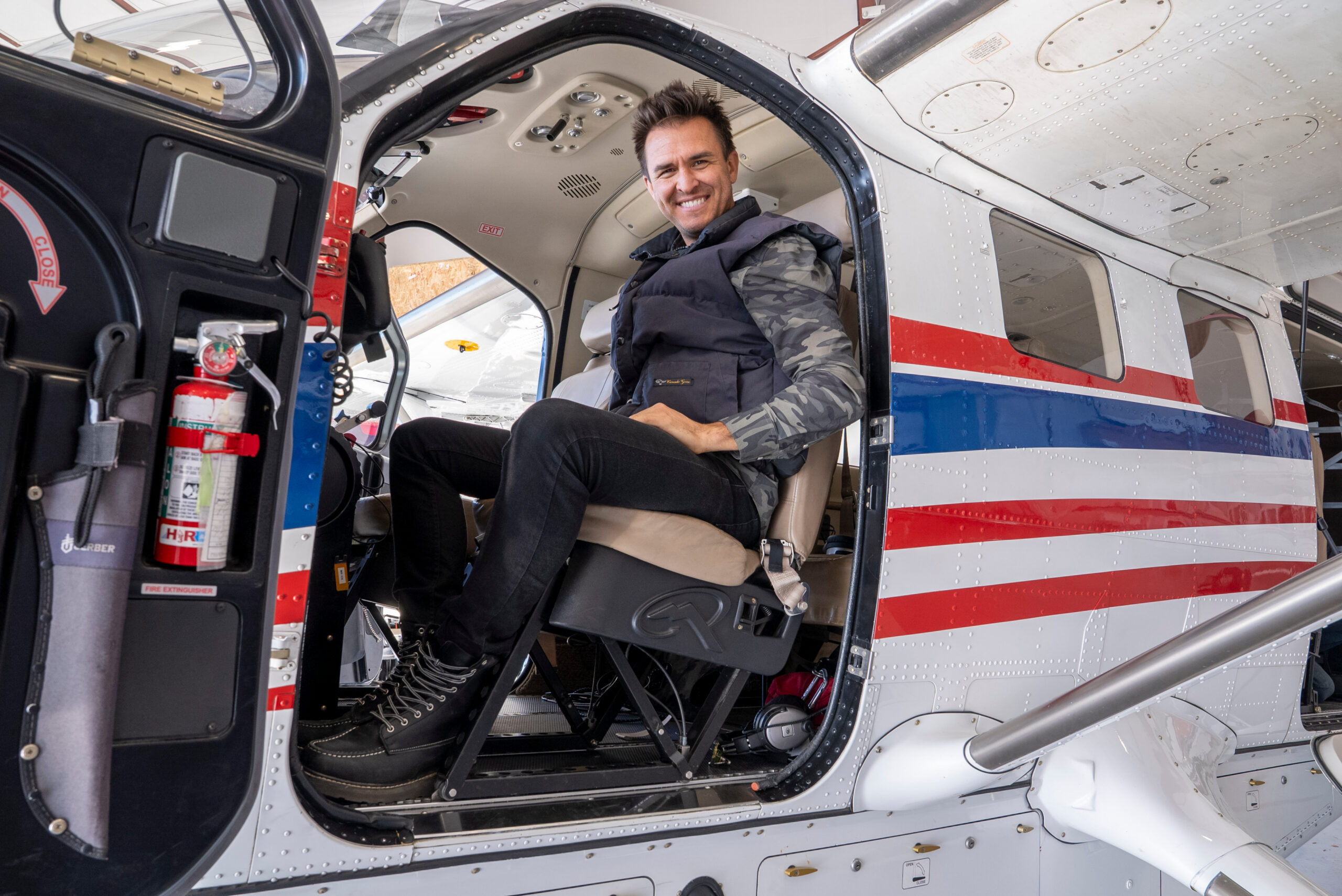 Ben Calhoun performing with guitar