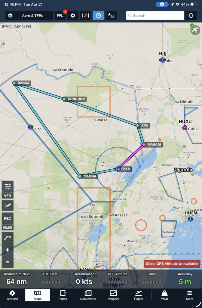 Aviation map