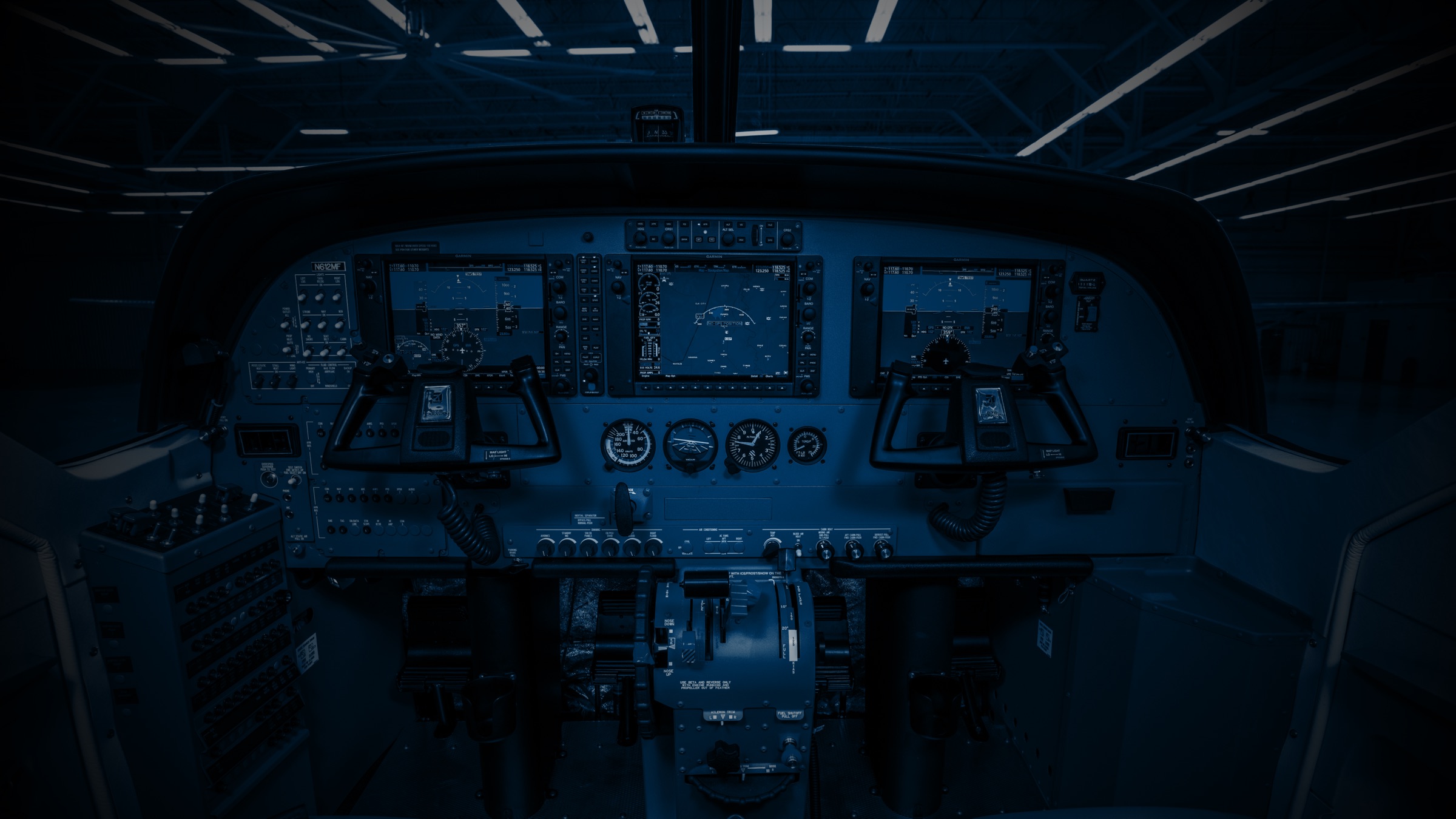 View from inside a MAF cockpit