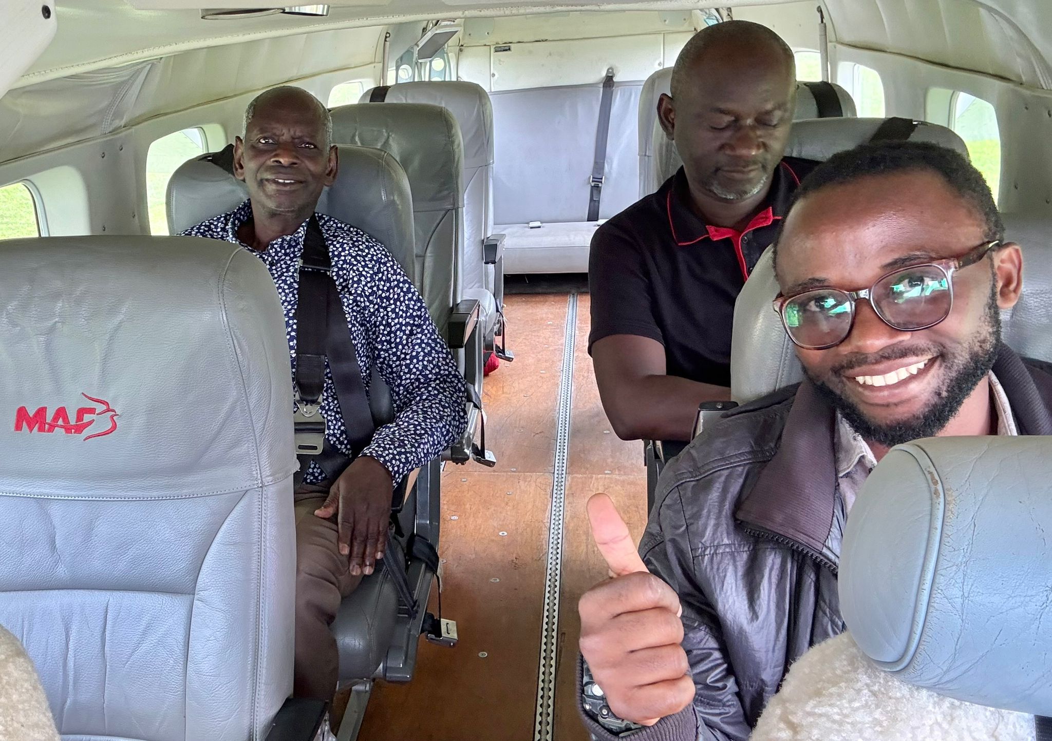 The team on their way back to Bunia