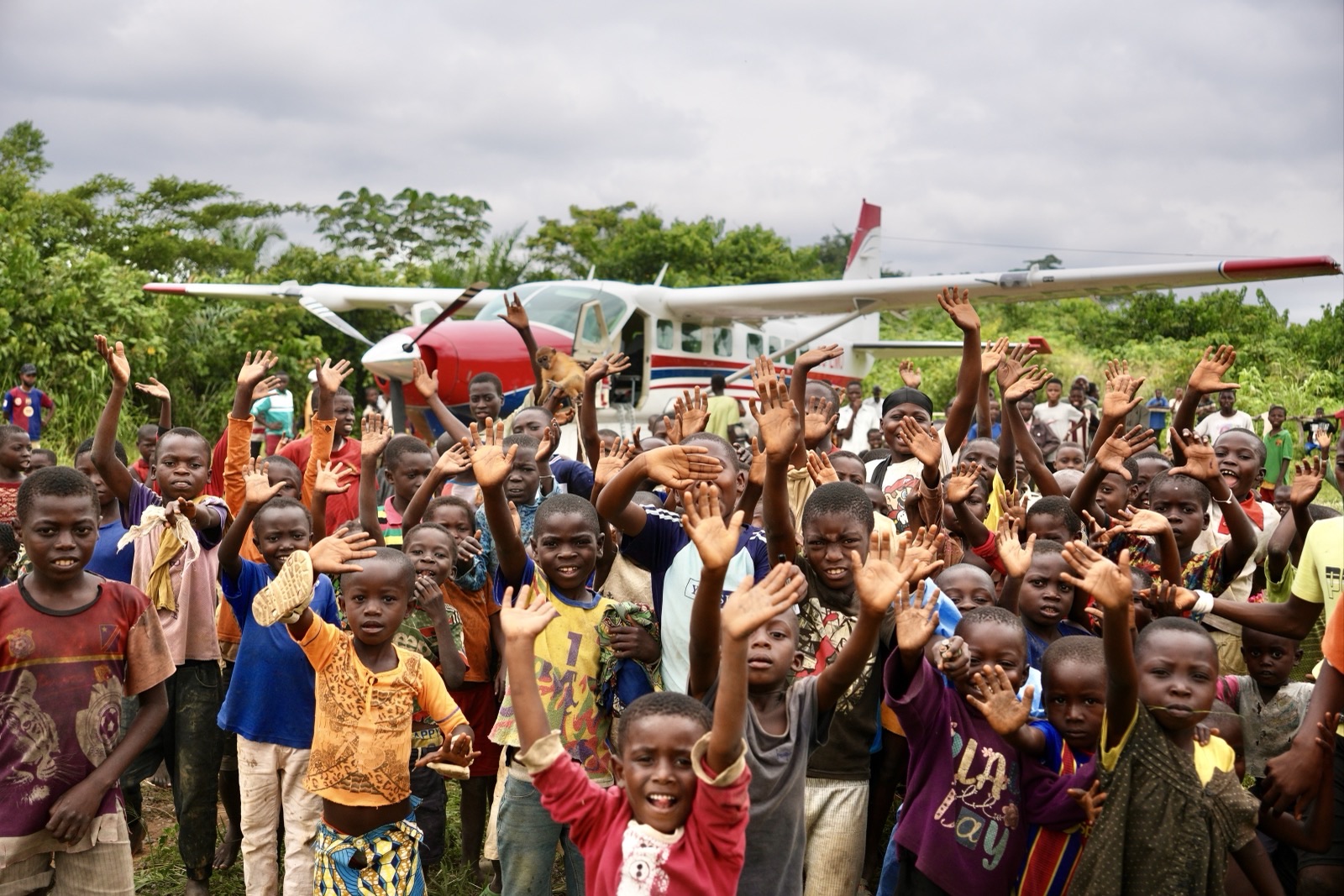 Children in a remote community served by MAF